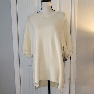 Multiples Cotton Short Sleeved Tunic Sweater